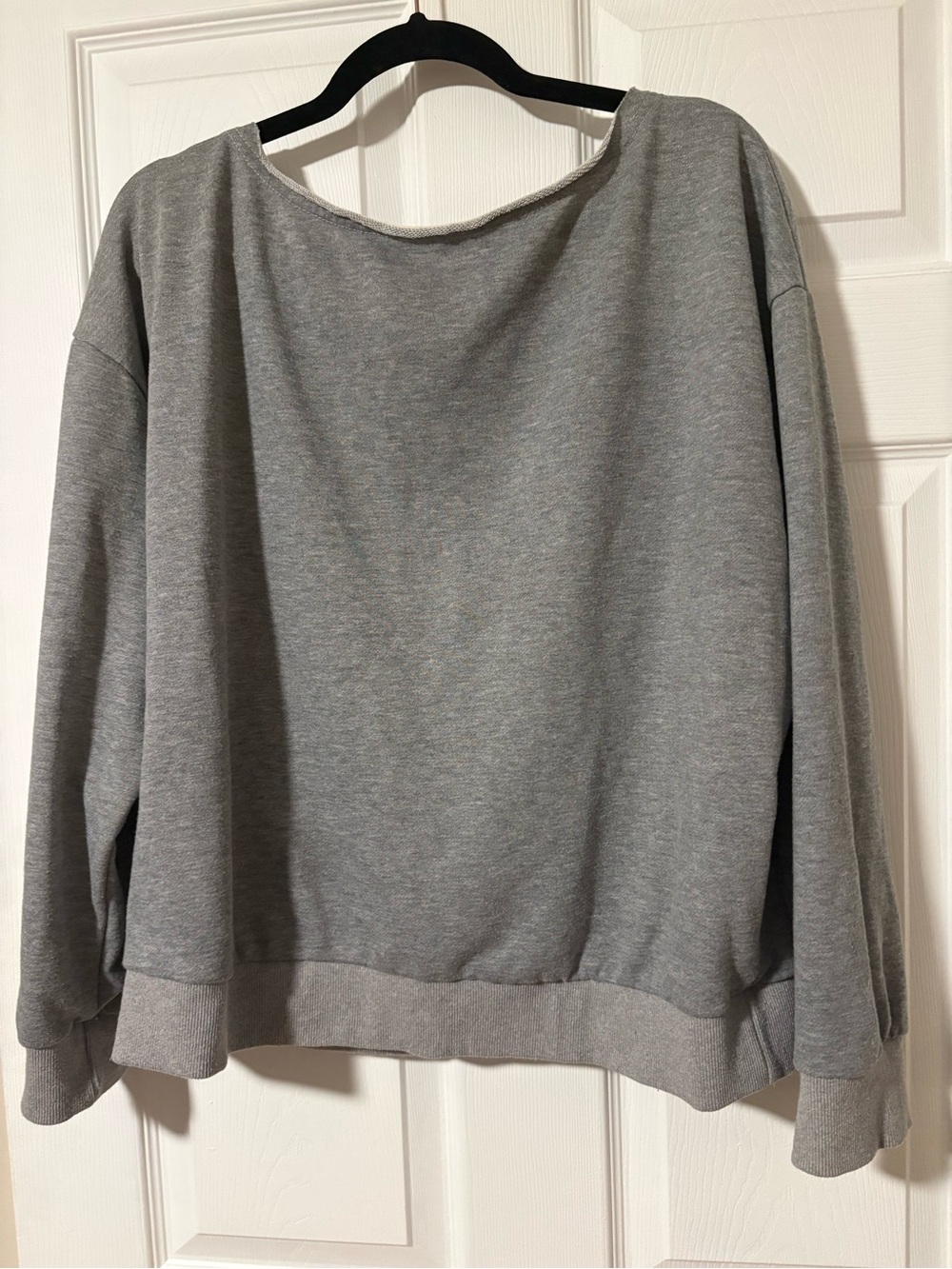 Amazon Women's Gray Scoop Neck Sweater
